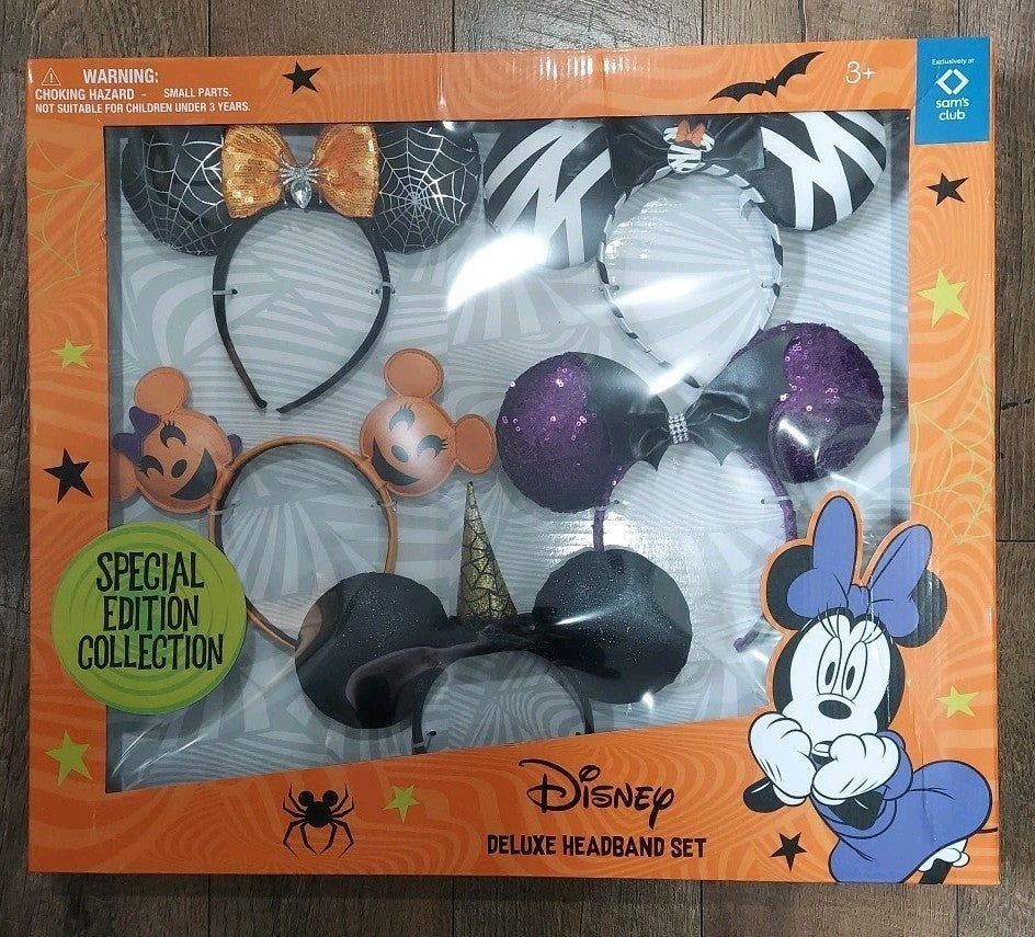 Disney Special Edition Collection 5-Piece Deluxe Halloween Headband Set Minnie - Bellso